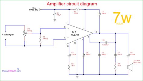 diagram subwoofer amplifier circuit diagrams mydiagramonline