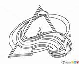 Avalanche Colorado Draw Logos Hockey Nhl Drawing Step Drawdoo Tutorials sketch template