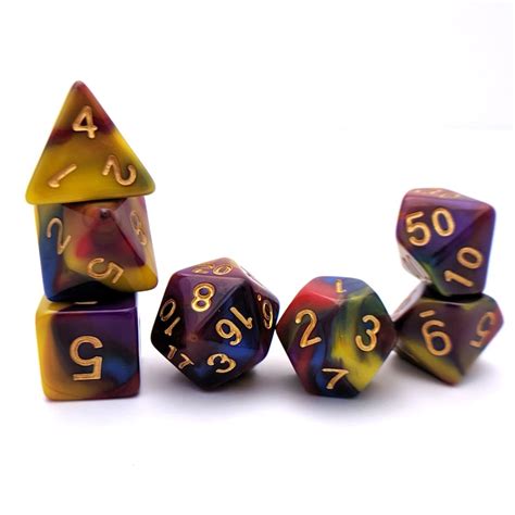 parrot dnd dice set polyhedral dice dd dice dungeons  etsy