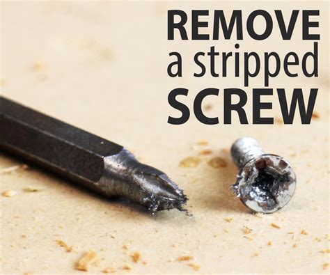 ways  remove  stripped screw  steps  pictures instructables