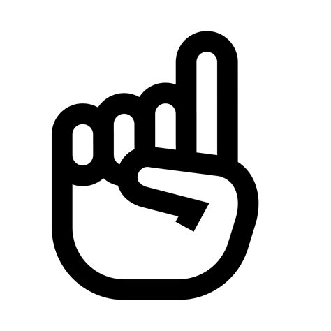 pointed finger icon   icons library