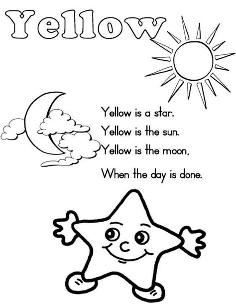 learning colors coloring pages   kindergarten colors