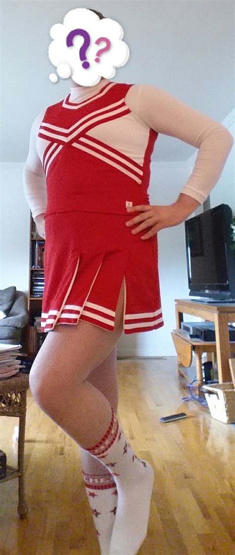 First Time Post My Comfy Cheer Uniform Crossdressing