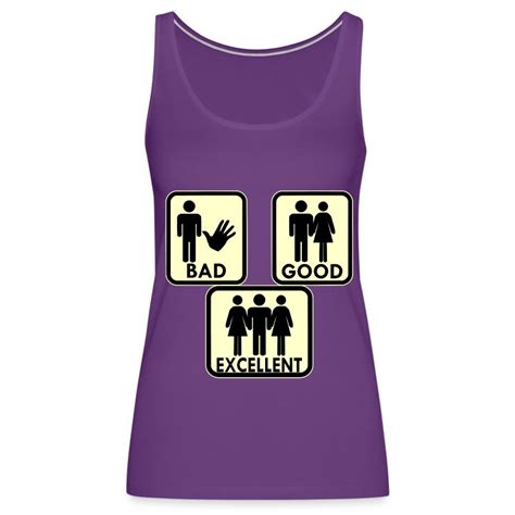 sexy bad good excellent and 3some tank top spreadshirt