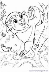 Coloring Bunga Lion sketch template
