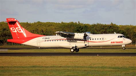 north queensland skies air tahiti atr   orvv delivery flight