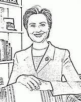 Coloring Pages Political Hilary Livejournal Book Obama Barack Meet Please sketch template
