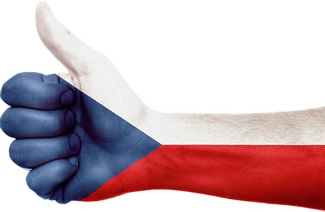 Free Illustration Czech Republic Flag Hand Free Image