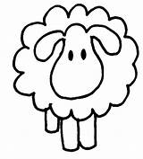 Sheep Clipart Kids Drawings Library Lamb Simple sketch template