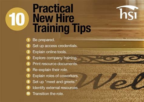 practical  hire training tips hsi