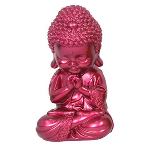 1pce 22cm Coloured Cute Sitting Meditation Buddha 4
