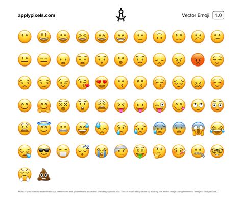 vector emoji icons easy edit scale iconset  photoshop freebiesui