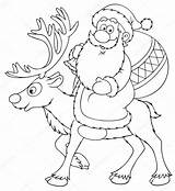Claus Rysunek Babbo Moldes Navidad Reindeer Renne Papai Mikolaj Czarno Renifery Rena Reno Manualidades Mikołaj Colorear Obraz Obrazy Biały Saniami sketch template