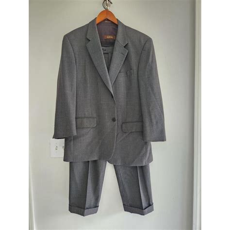 gray tasso elba pc  wool suit sz  jacket  depop