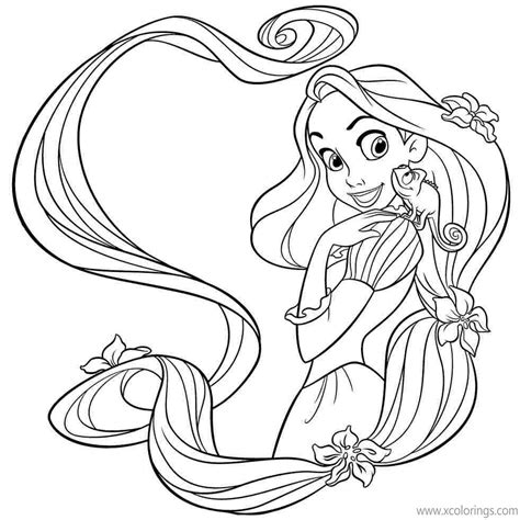 disney princess tangled coloring pages xcoloringscom