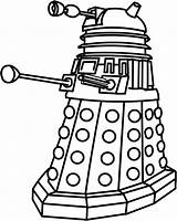 Dalek Daleks Exterminate sketch template