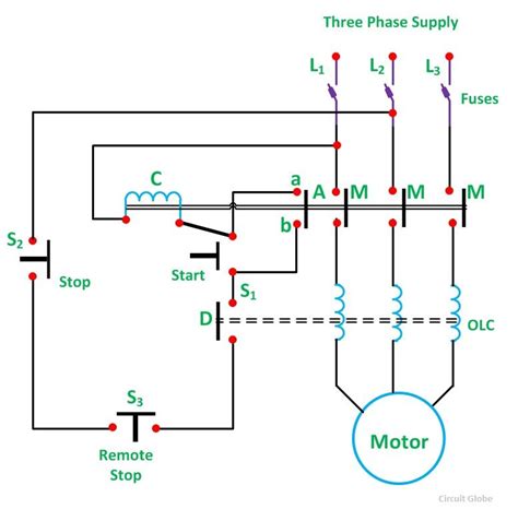 single phase motor starter wiring diagram   wiring diagram sample