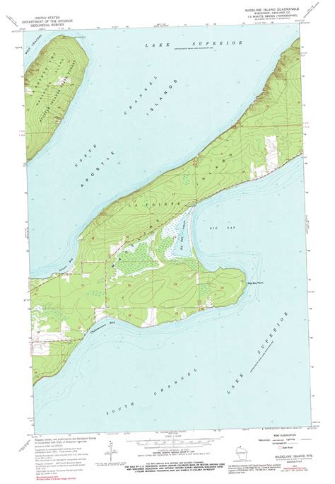 madeline island topographic map wi usgs topo quad