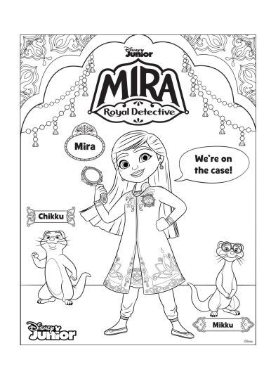 Mira Royal Detective Disegni Da Colorare Pdf Disney Plus Gbr