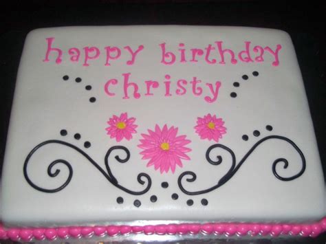 happy birthday christy cakecentralcom