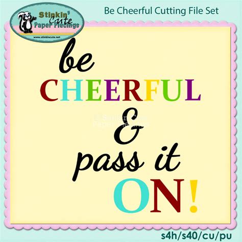 cheerful cutting file set