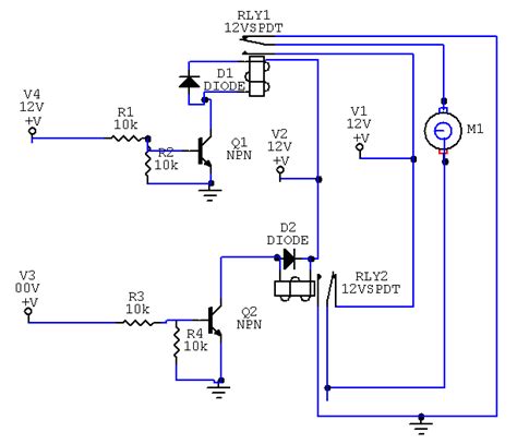 motor control circuit diagram  scientific diagram