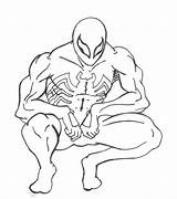 Spiderman Coloring Pages Venom Suit Printable Print Color Tayo Little Ultimate Kids Bus Symbiote Drawing Getcolorings Drawings Quality High Marvel sketch template