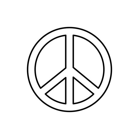 peace sign  icon design template vector  vector art  vecteezy