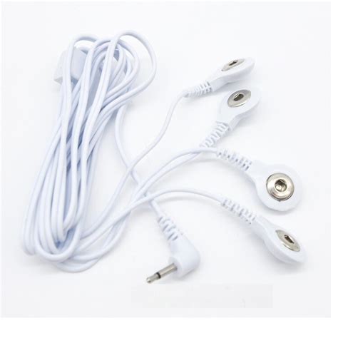 happygo cable for the electric shock sex toy 4 button type electrode