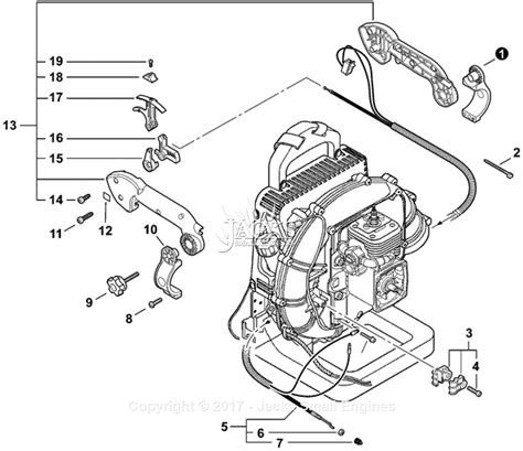 echo pb  sn p p parts diagram  tube mount throttle control
