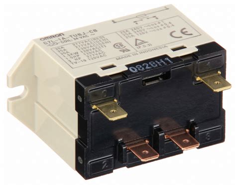 omron  ac  pin bottom flange enclosed power relay electrical connection   tab