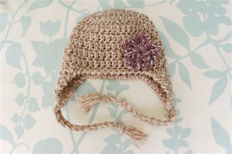 alli crafts  pattern earflap hat newborn  version