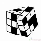 Rubik Rubiks Kostka Rubika Cubo Kolorowanki Blanco Dla Openclipart Inteligentes Wydruku Bestcoloringpagesforkids sketch template