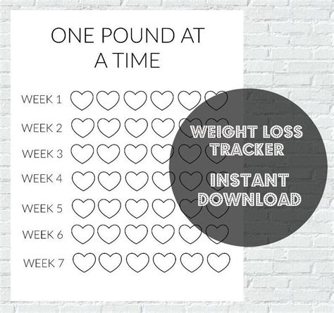 weight loss colouring chart printable weightlosslook