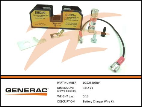 generac gsrv battery charger wiring kit ziller electric