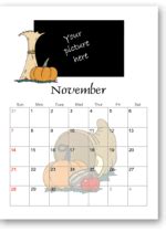 thanksgiving calendar  print calendar templates  thanksgiving fall print  november