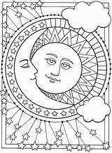Moon Half Coloringhome Star Adults Whitesbelfast sketch template
