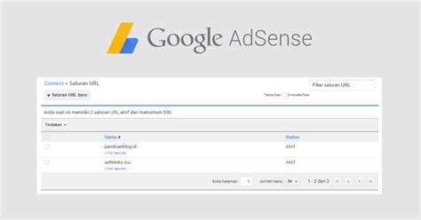 membuat channel url google adsense panduan blog