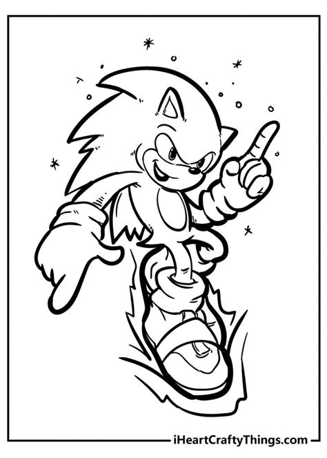 sonic coloring pages   printables