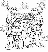 Coloring Pages Tmnt Ninja Turtles Teenage Mutant Print Kids sketch template
