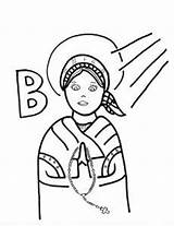 Coloring Pages St Bernadette Clipart Saints 1st Grade Doubting Thomas Angels Library Popular Line sketch template