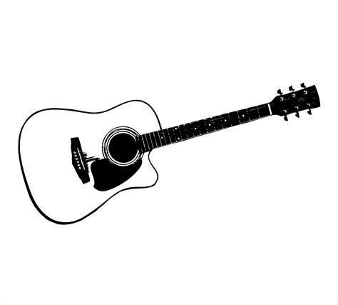 big guitar outline drawing    clipartmag