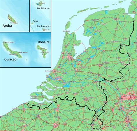 map of the netherlands overview map