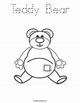 Coloring Teddy Bear Pages Happy Print Twistynoodle Worksheets Clipart Noodle Built California Usa Library Twisty sketch template