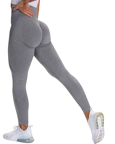 buy fittoo women s high waisted seamless contour leggings scrunched