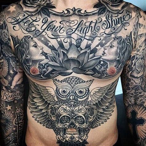 Stomach Tattoos Dope Tattoos Tattoos Arm Mann Cool Chest Tattoos