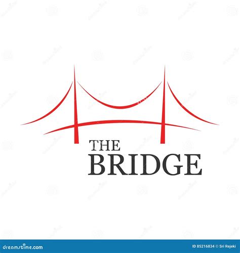 conception de logo de pont illustration de vecteur illustration du construction