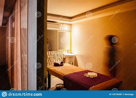 Wellness And Spa Concept Warm Atmosphere Spa Room Editorial Photo