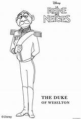 Frozen Coloring Duke Weselton Pages Printable Print sketch template