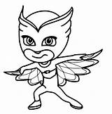 Pj Masks Super Owlette Owl Wings Able Fly Using Pages2color Pages Cookie Copyright sketch template
